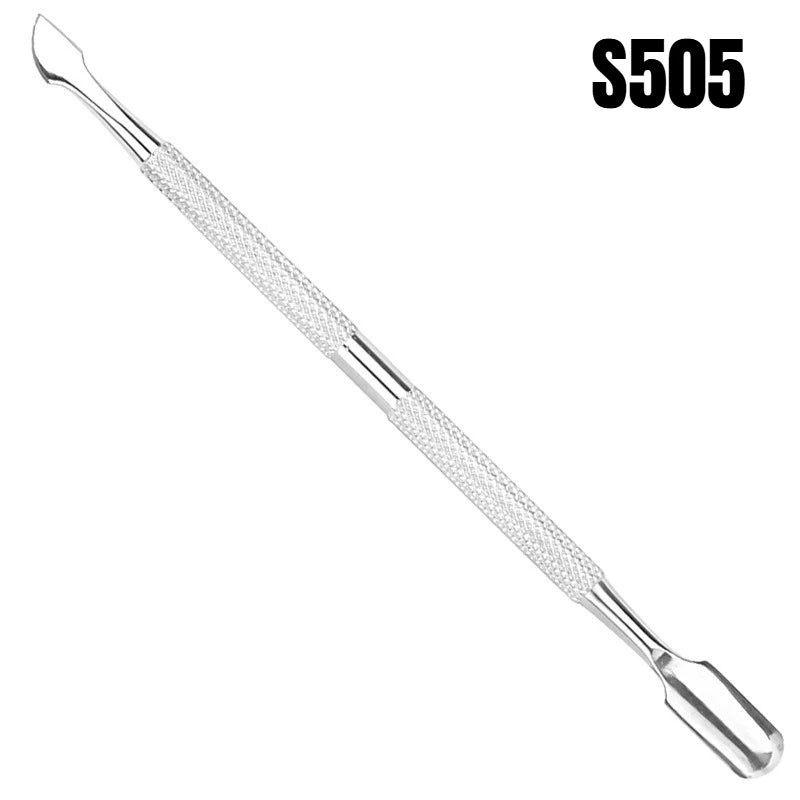 4 Pcs/Set Steel Double-Ended Cuticle Pusher Manicure Tool for Dead Skin Removal Nail Care Art Cleaner All-in-One Manicure Set HIP S505