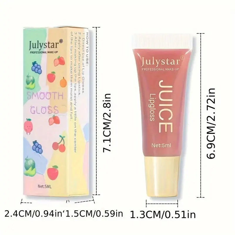 Watery Crystal Clear Jelly Lip Oil Lip Balm Moisturizing And Smoothing Lip Lines Jelly Pout Lip Gloss Glass Lip Fruit Scent HIP