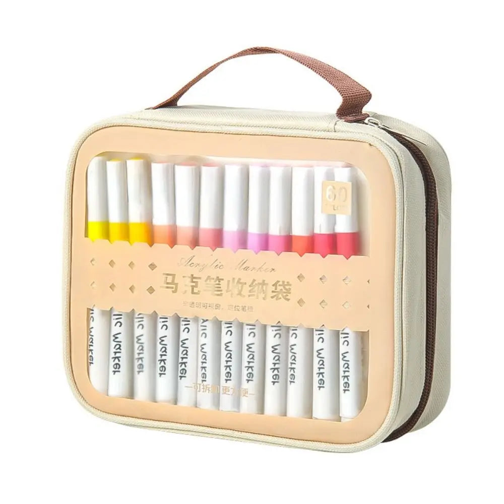 Large Capacity Marker Pen Storage Bag – 24 to 120 Slots Marker Pen Storage Bag HIP