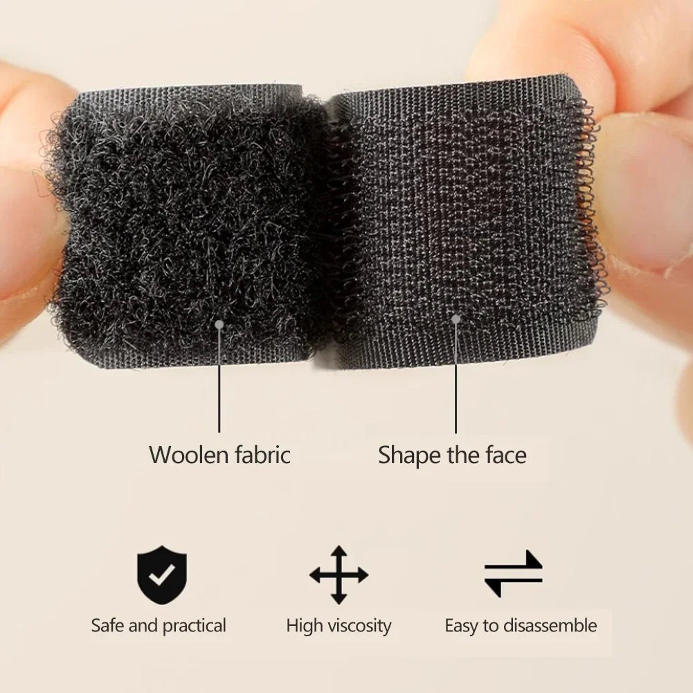 Double Sided Nylon Super Strong Hook Loop Buckle Self-adhesive DIY Adhesive Tape Carpet Fixing Sewing Supplies Clothing Home Use HIP
