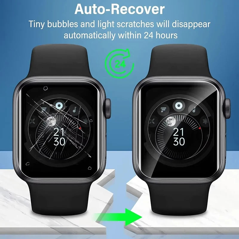 5-Pack Hydrogel Screen Protector for Apple Watch All Sizes Watch Screen Protector HIP