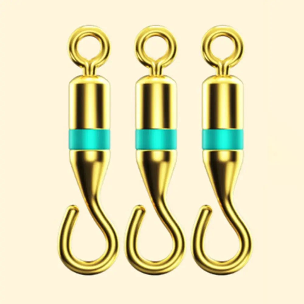 20-Pack Titanium Alloy Open Swivel Fishing Rings with Rubber O-Rings Fishing Swivel Rings HIP