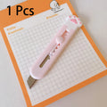 Kawaii Cat Claw Utility Knife – Mini Portable Paper Cutter Mini Utility Knife HIP Pink
