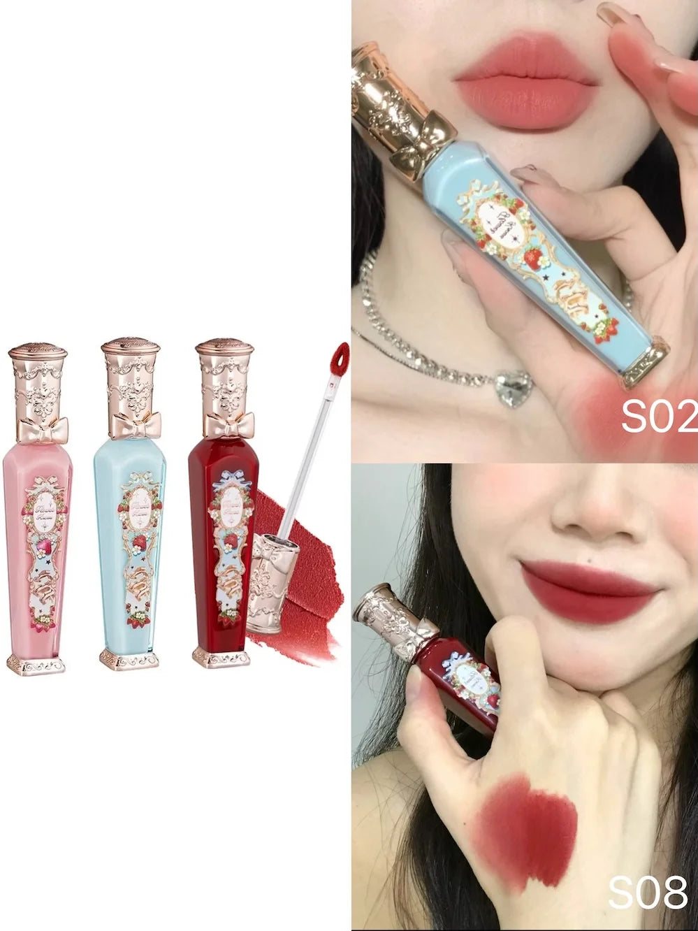 Flower Knows Strawberry Rococo Matte Velvet Lip Cream Matte Lip Cream HIP