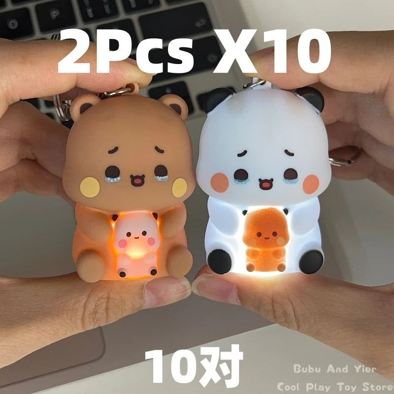 Bubu & Dudu Panda Voice Keychain Toy Set – 2 Pcs | HIP Novelty Keychain Toy HIP B 2Pcs X10