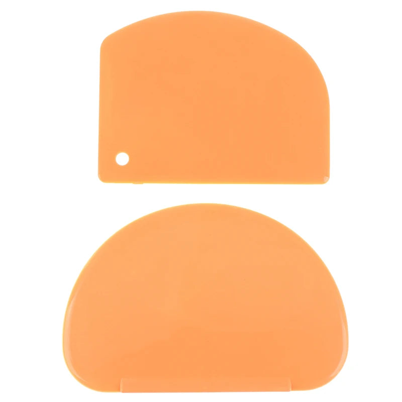 Flexible Plastic Dough Scraper & Cake Spatula | Baking Tool Dough Scraper Spatula HIP