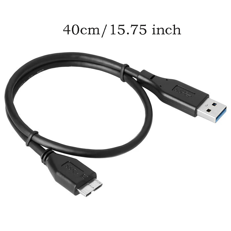USB 3.0 to Micro B Cable 40cm – HDD & Laptop Data Transfer USB Data Cable HIP