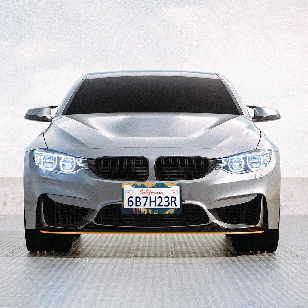 Mountains Forest Metal Aluminum License Plate Frames – 2 Pcs License Plate Frame HIP