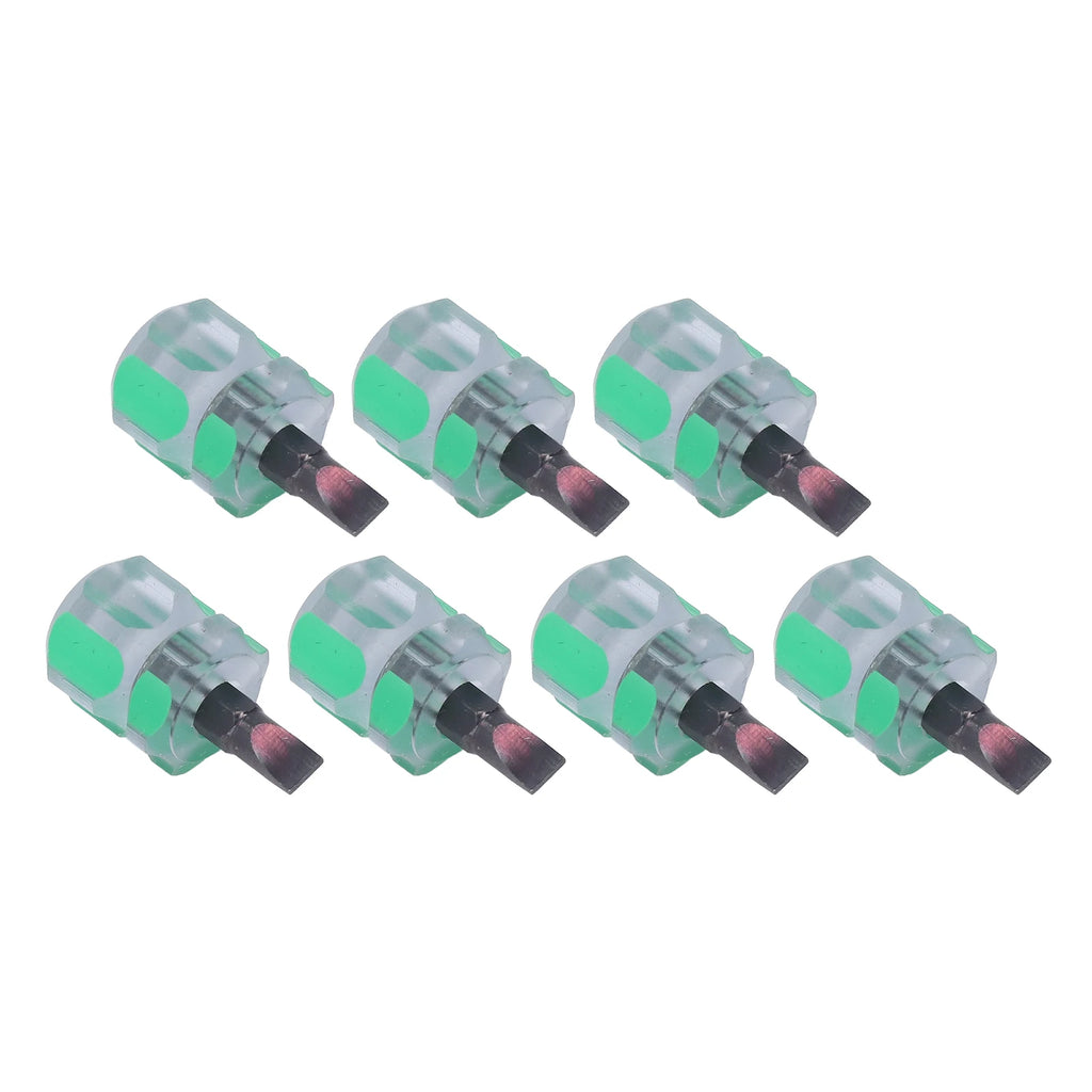 7pcs Stubby Flathead Screwdriver Multifunction Dedicated Sewing Machine Stubby Screwdriver with Ergonomic Nonslip Handle HIP