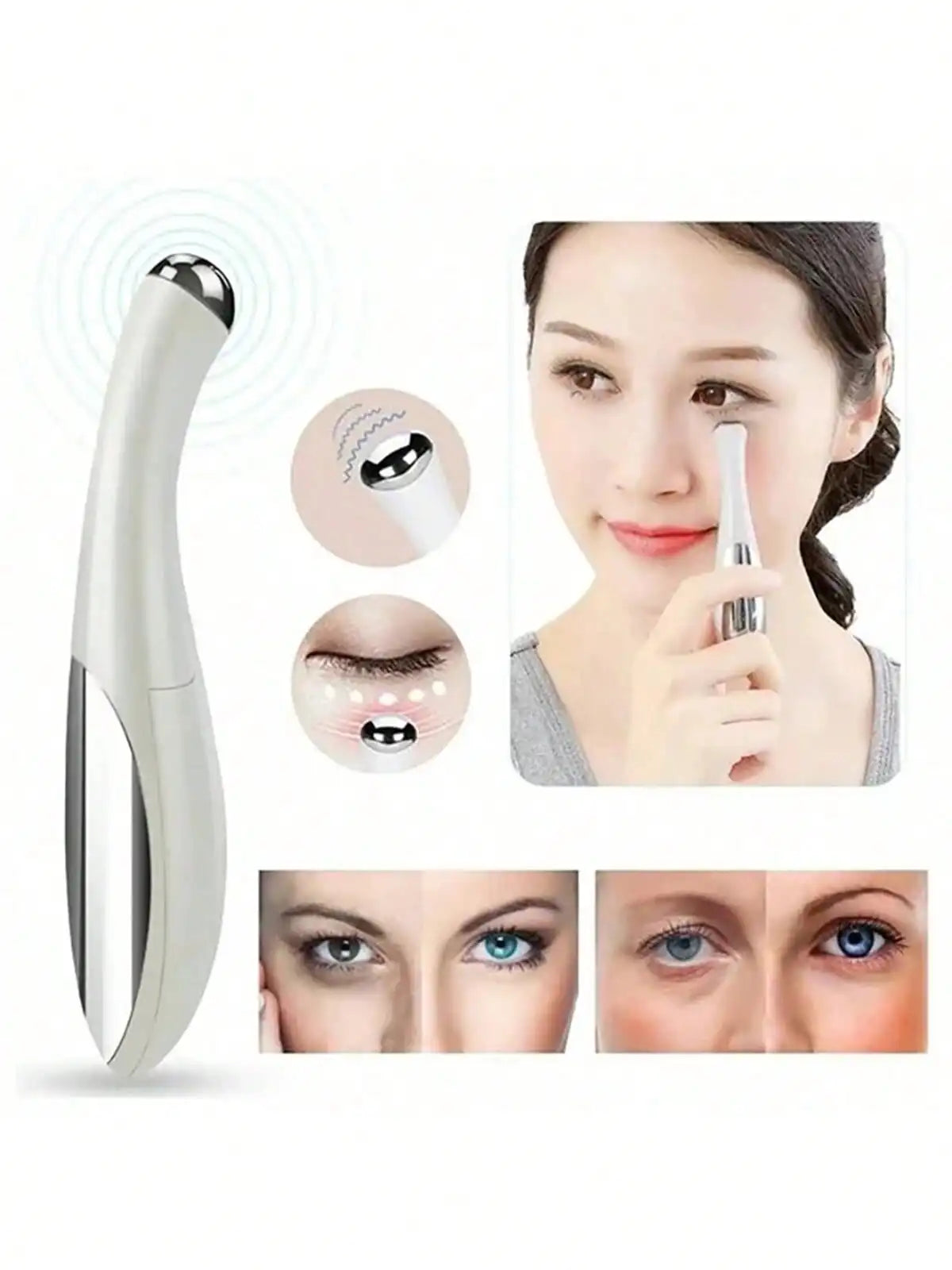 Electric Eye Massager Pen – Vibration Anti-Aging Eye Care Eye Massager Pen HIP
