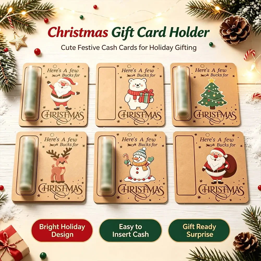 6PCS Multi Style Wallets Christmas Decoration Gift Racks Christmas Party Decorations Hanging Christmas Tree Decorations HIP