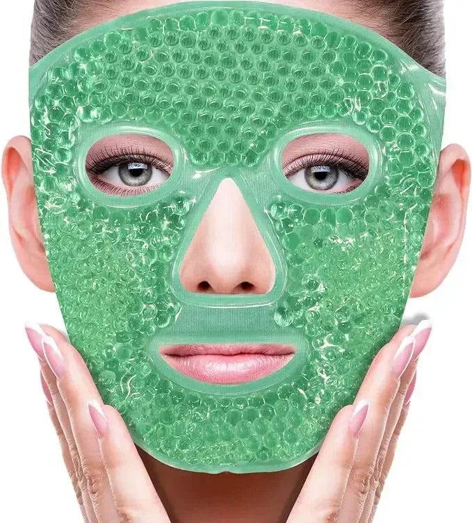 Gel Bead Full Face & Eye Mask – Hot & Cold Spa Compress Gel Face Eye Mask HIP Reseda