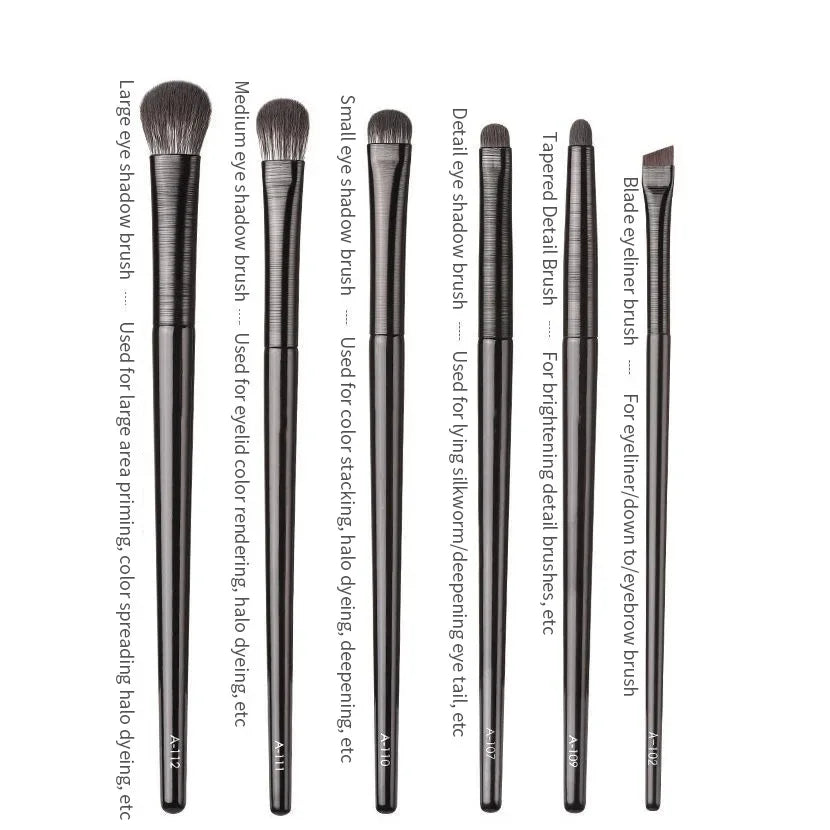 6-Piece Eye Makeup Brush Set – Eyeshadow, Liner & Brow Eye Makeup Brush Set HIP C511-6pcs
