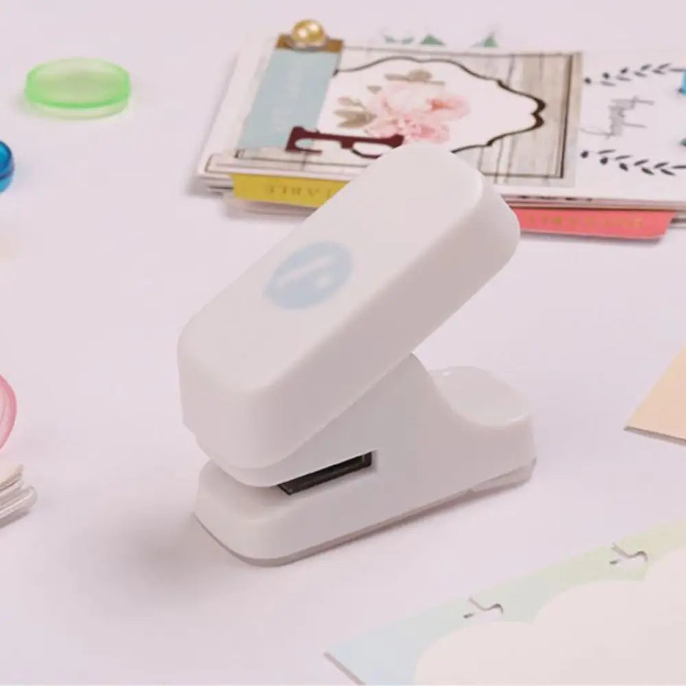 Mushroom Hole Puncher – Disc Ring Binding & Scrapbooking Tool Hole Punch Tool HIP White