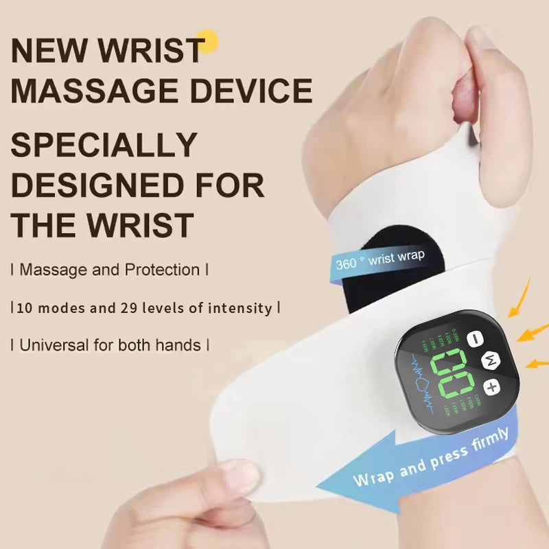 CAMMUO Electric Heating Wrist Massager – 5 Heat & 3 Vibration Heating Wrist Massager HIP