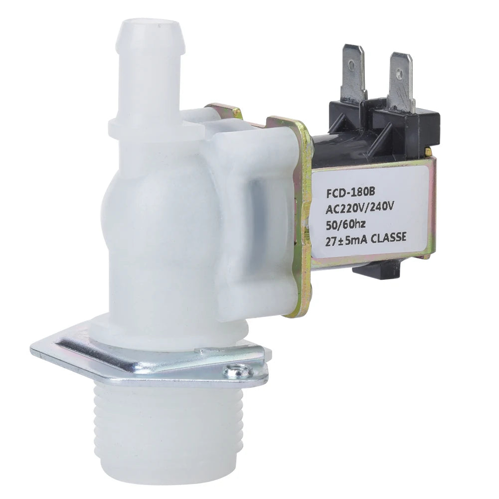 3/4in Electric Solenoid Valve Inlet 1-Way Plastic Connector for Home Using 220V Electric Water Valve Valve Solenoid Valve HIP