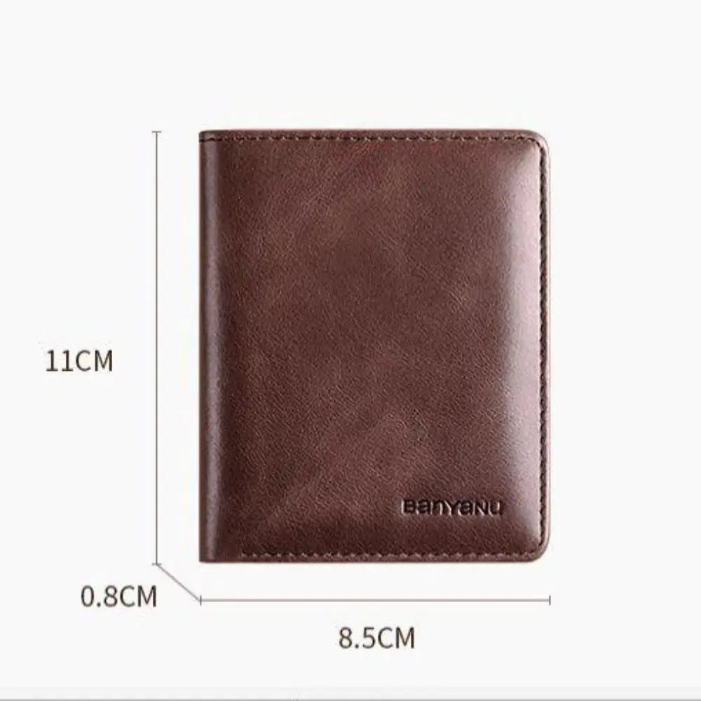 Vintage RFID Mini Wallet for Men – Slim Money Clip Card Holder RFID Slim Wallet HIP