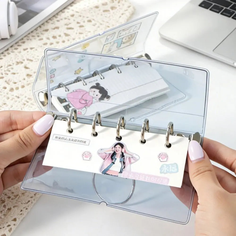 Transparent PVC Loose-Leaf Binder – Photo Card & Journal Organizer Loose-Leaf Binder HIP