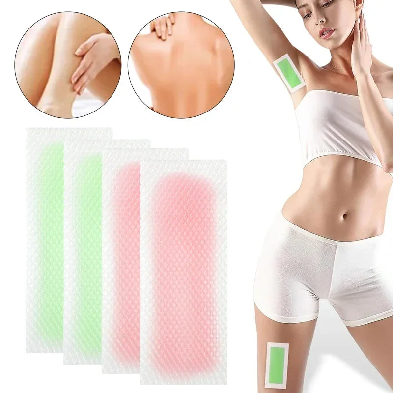 5/10/15/20stick Professional Hair Removal Wax Strips for Summer Depilation Double Sided Cold Wax Paper for Leg Body Face Useful HIP