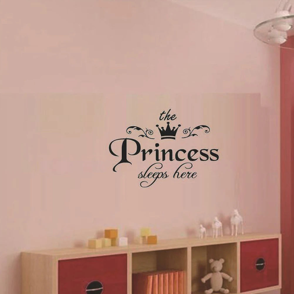 Princess Sleeps Here Wall Sticker – Girls Room Vinyl Decal Vinyl Wall Sticker HIP