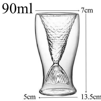 90ml Double Cocktail Glass – Creative Bar & Party Drinkware Cocktail Glass HIP 1pcs 90ml