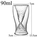 90ml Double Cocktail Glass – Creative Bar & Party Drinkware Cocktail Glass HIP 1pcs 90ml