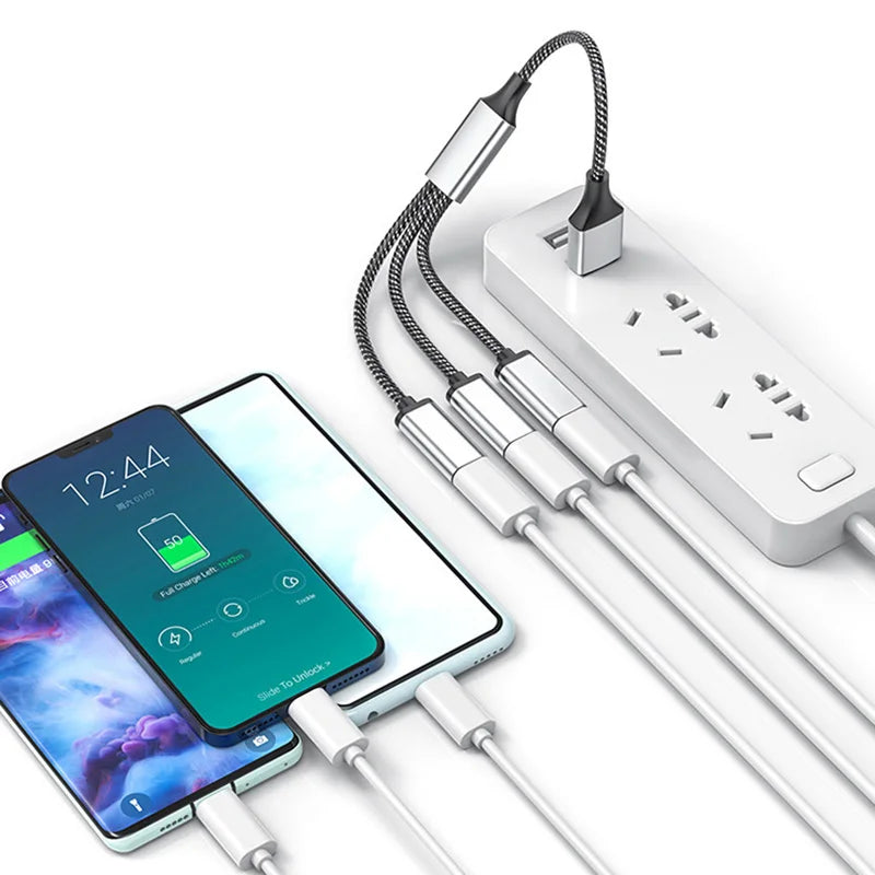 OULLX USB Hub Splitter 2/3/4 Ports – OTG Charger Adapter USB Hub Splitter HIP