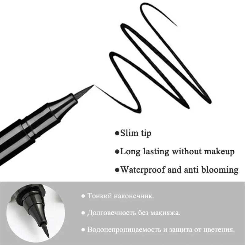 Waterproof Liquid Eye Liner Pencil Quick Drying No Blooming Eyeliner Pen Waterproof Long Lasting Natural Beauty Comestics Tools HIP