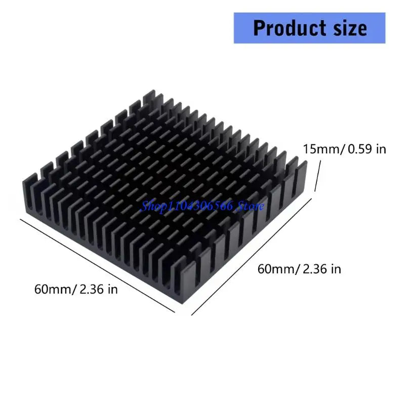 60x60mm Aluminum Heat Sink with Thermal Tape – Easy Install Aluminum Heat Sink HIP