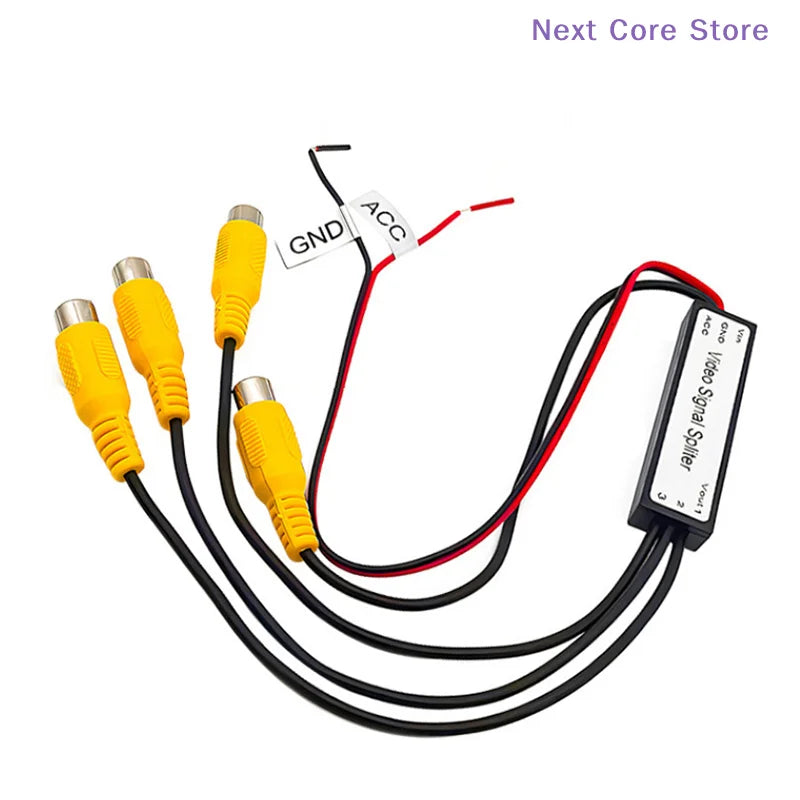 CVBS & AHD 720P Car Video Signal Splitter – 1 In 3 Out Car Video Splitter HIP