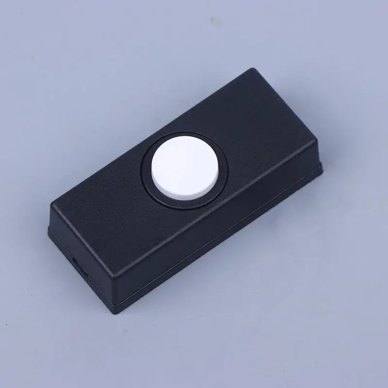 Lighted Doorbell Push Button Wall Mount Wired Switch Doorbell Push Button HIP Black