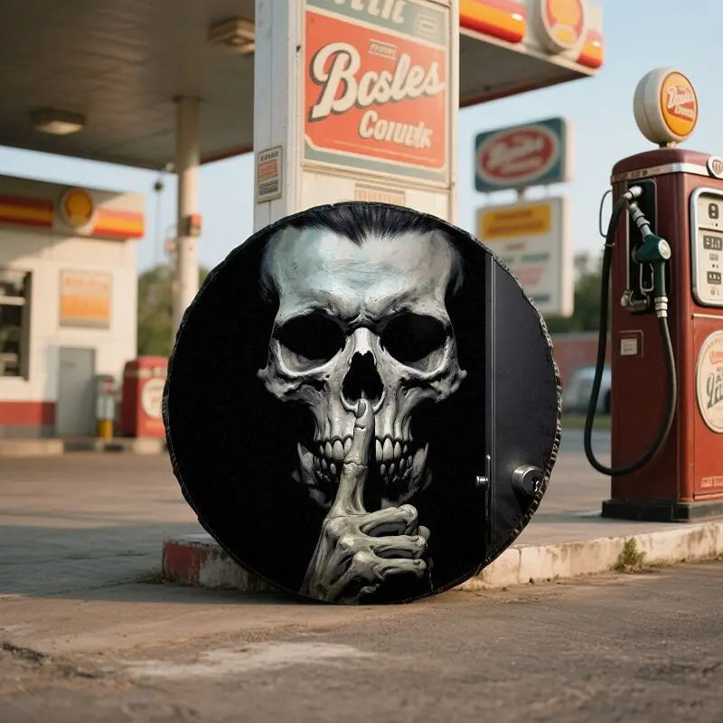 Skull Spare Tire Cover – Waterproof Polyester SUV RV Protector Spare Tire Cover HIP