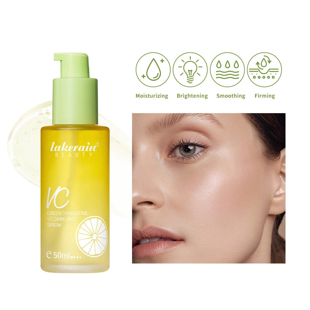 50ml Vitamin C Dark Spot Care Serum Whitening Brightening the Skin Facial Spot Essence Green Tangerine VC Serum SkinCare HIP