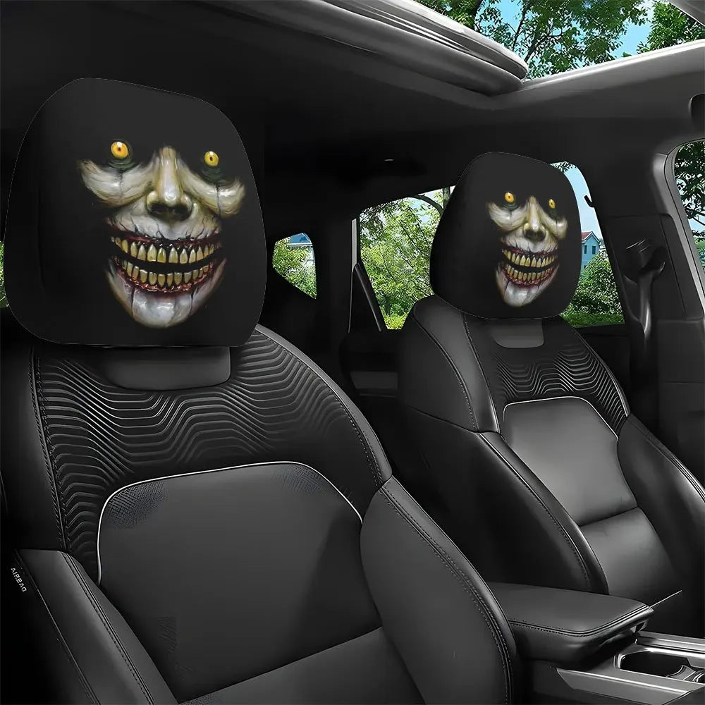 Gothic Demon Eye Headrest Covers – 2-Piece Car Decor Set Car Headrest Covers HIP