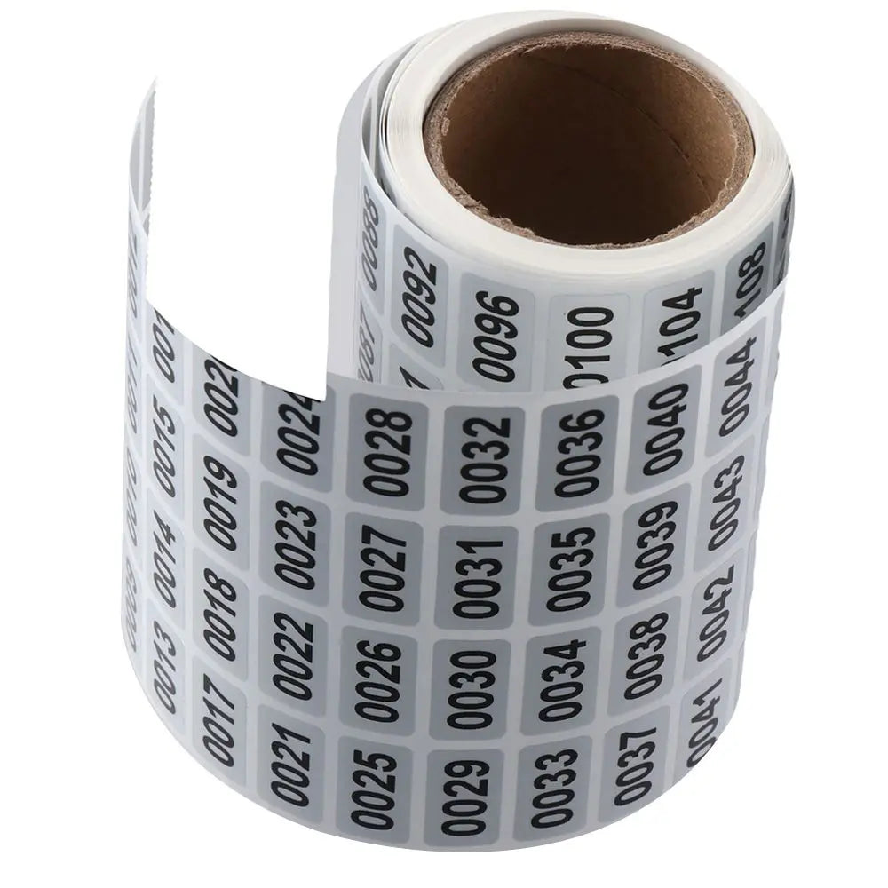 2000 Self-Adhesive Number Stickers – Black Inventory Labels Inventory Label Stickers HIP