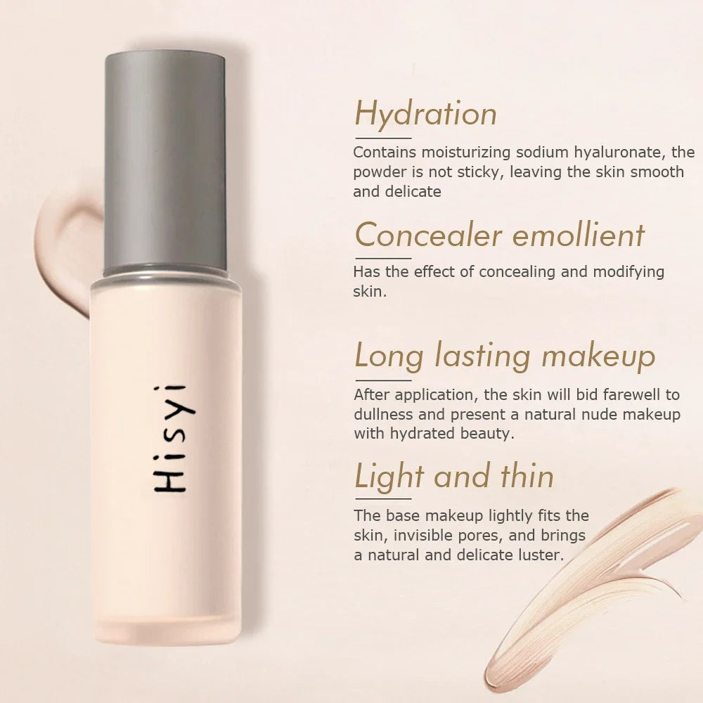 HISYI Silky Liquid Foundation – Brightening & Long-Lasting 30ml Liquid Foundation HIP