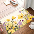 Colorful Floral Anti-Slip Doormat – Soft Waterproof Floor Rug Decorative Floor Mat HIP 1 50x80cm