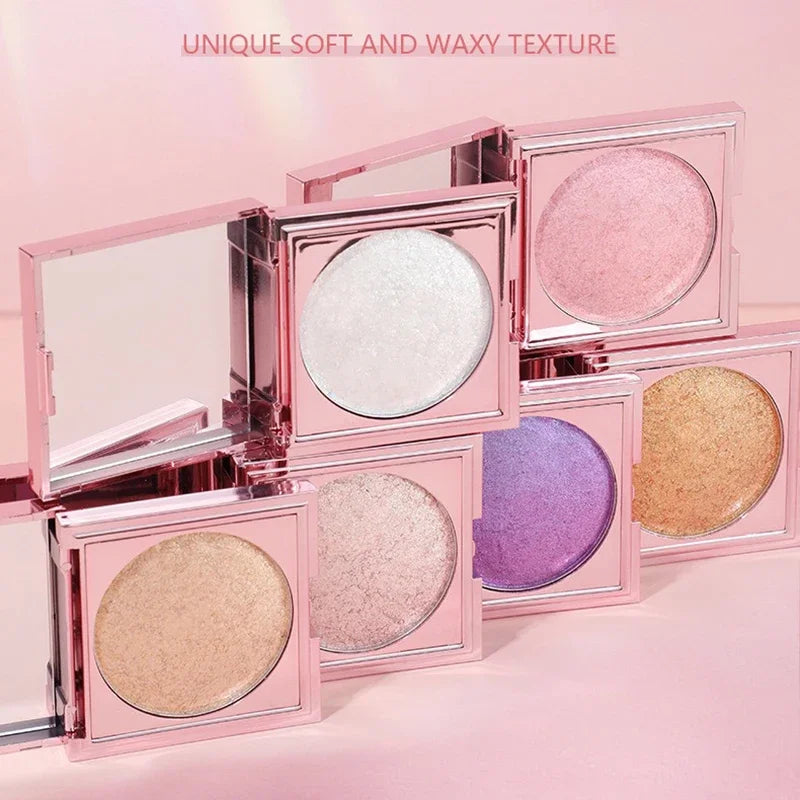 Makeup Highlighting Powder Pearlescent Glitter Highlighter Bronzers Palette Waterproof Long-lasting Face Iluminador Maquiagem HIP