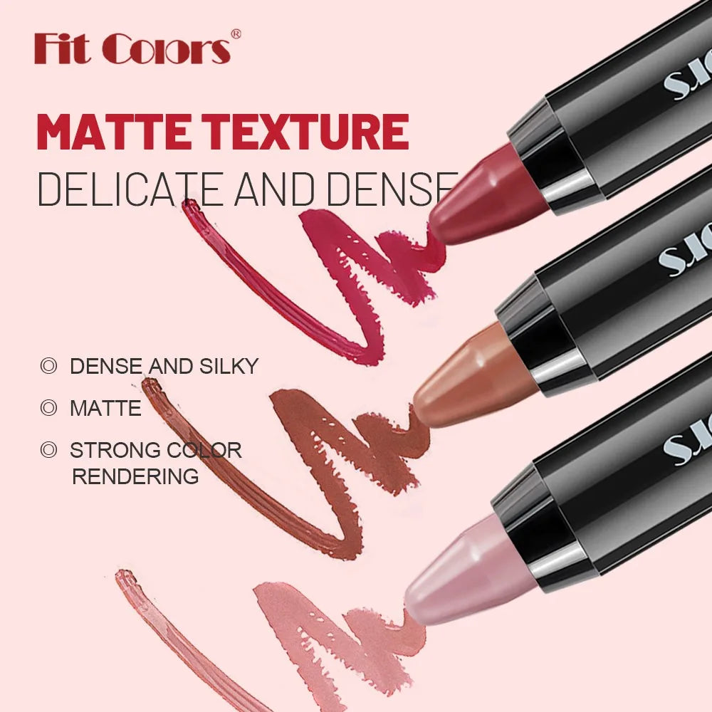 Matte Brown Lip Liner Pencil Lip Outline Contouring Lasting Waterproof Lipstick Crayon Pigments Moisturizing Lip Balm Cosmetics HIP
