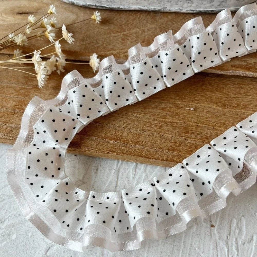 2M Pleated Ribbon Ruffle Trim – DIY Sewing Lolita Craft Ribbon Sewing Trim HIP J
