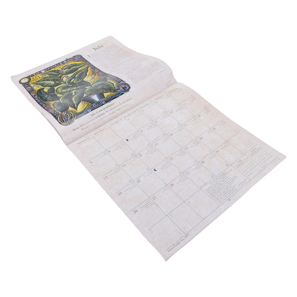2026 Witches Calendar Coated Paper Astrological Witches Planner Calendar with Spells Rituals Moon Phases HIP