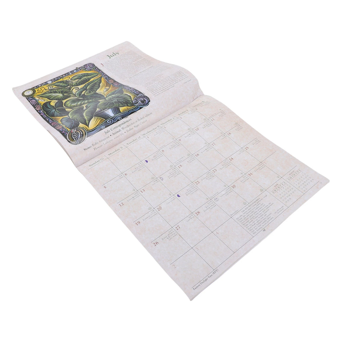 2026 Witches Calendar Coated Paper Astrological Witches Planner Calendar with Spells Rituals Moon Phases HIP