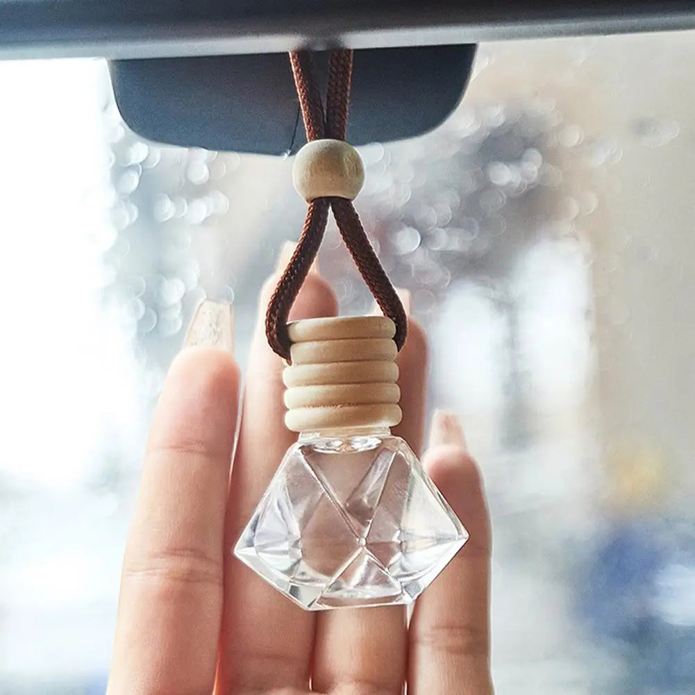 Car Air Hanging Fragrance Oil Diffuser Car Air Freshener Odor Eliminator Long Lasting Aromatherapy Car Decoration 8ml HIP