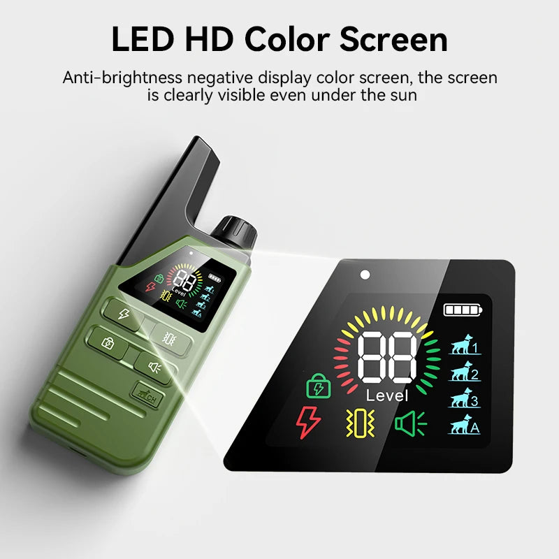 ROJECO Electric Dog Training Collar Remote Control Pet Puppy Dog Bark Stop Collar Waterproof Rechargeable Anti Barking Device HIP