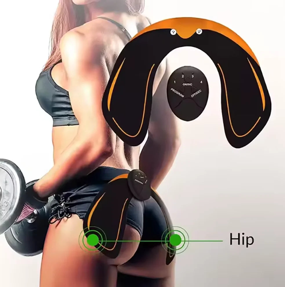 Smart Buttock Massager & Glute Toner – Rechargeable EMS Patch Glute Toning Device HIP