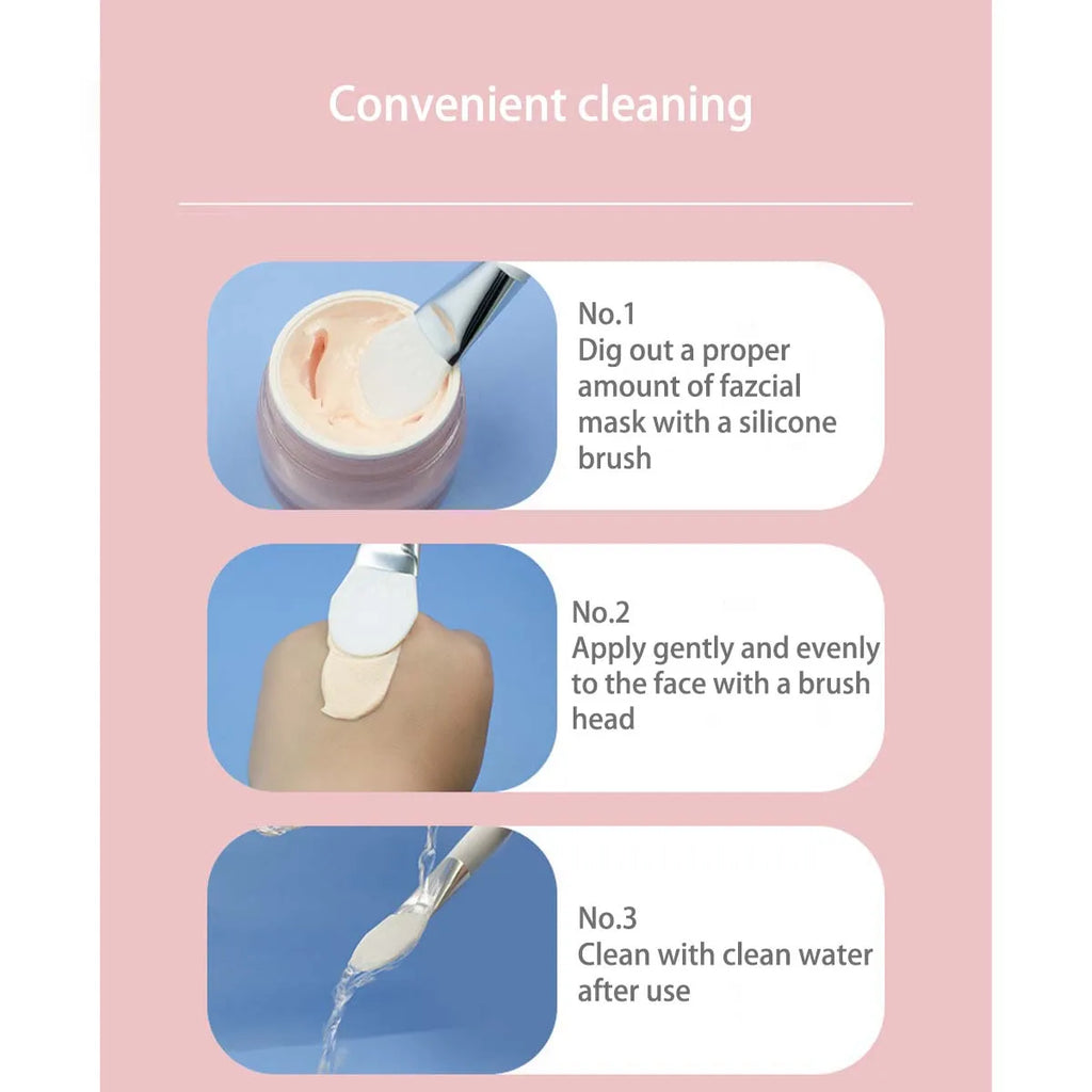 Double-Ended Silicone Face Mask Brush – Dual-Head Tool Silicone Mask Brush HIP