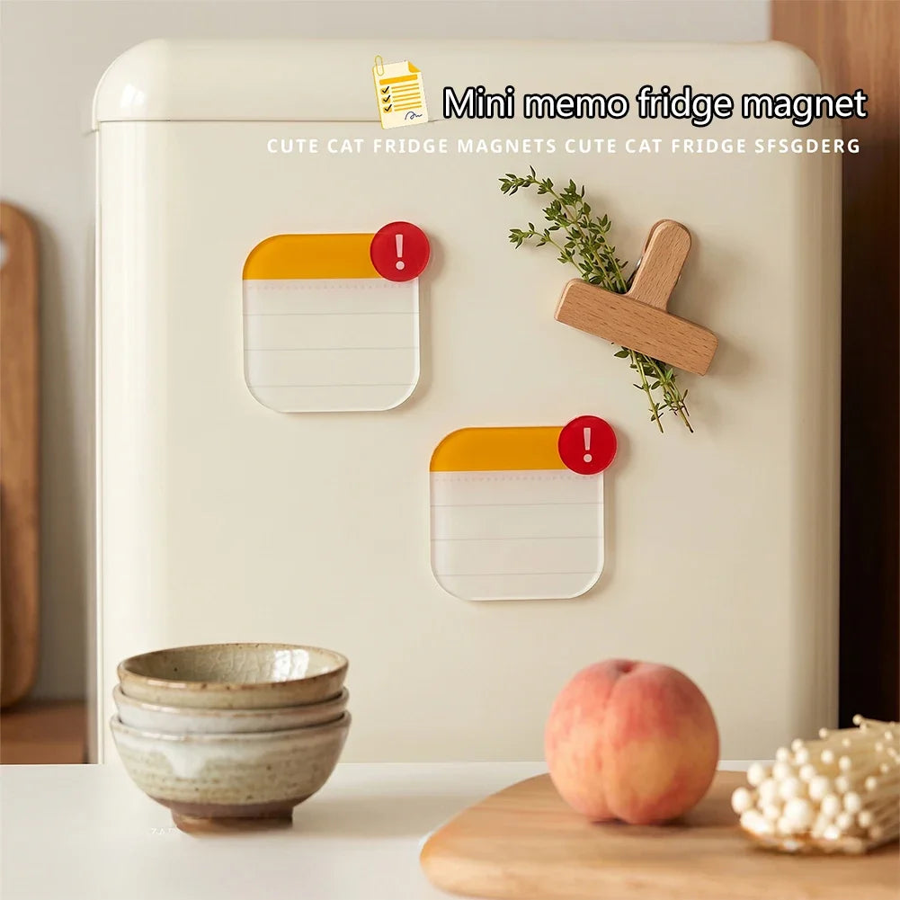 Creative Exclamation Mark Pop-up Refrigerator Message Magnet Reusable Dry Erasable Message Board Kitchen Home Decoration HIP