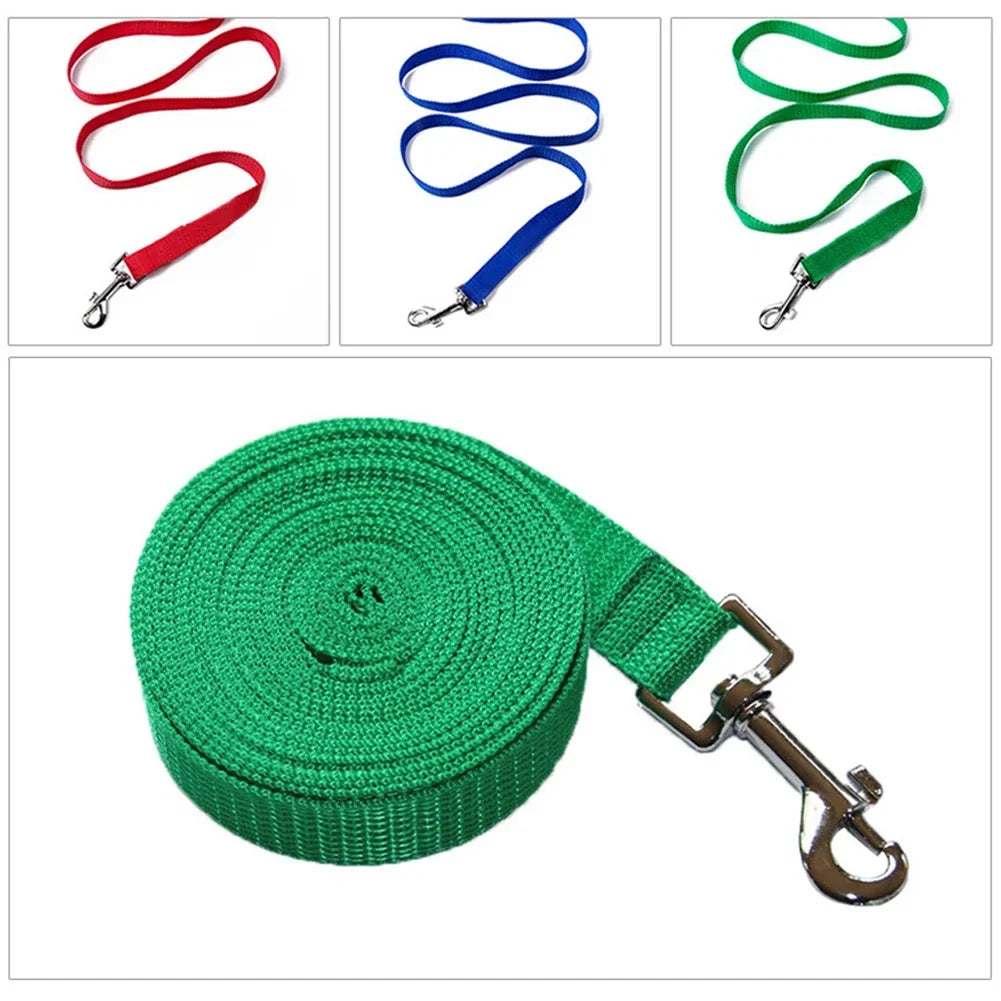 Long Nylon Pet Dog Leash For Small Big Dogs Cats Outdoor Hiking Puppy Lead Rope Durable Labrodor Traction Belt 1.5m 3m 4m 6m 10m HIP
