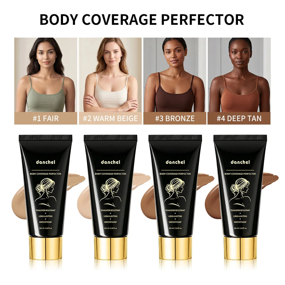 100ml Body Leg Concealer Waterproof Anti Transfer Cover Tattoo Scar Varicose Veins Even Skin Tone Wheat Tan Foundation HIP
