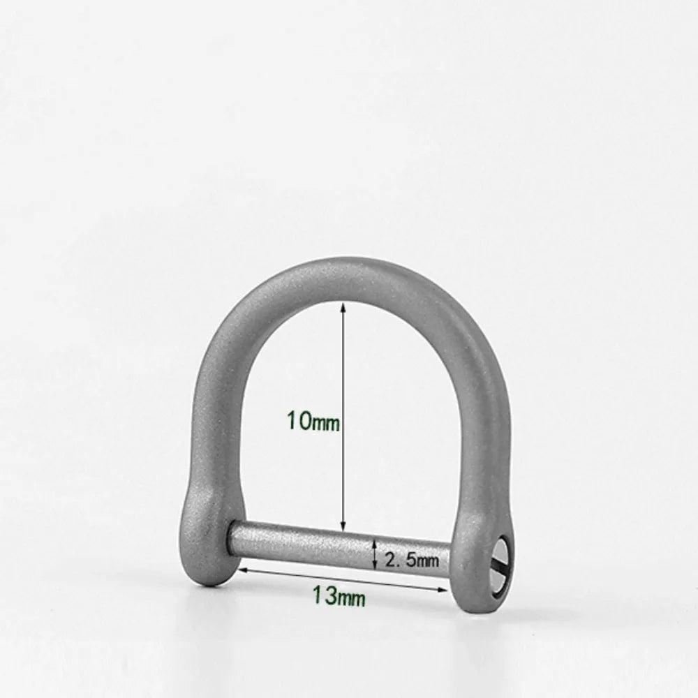 Titanium Alloy Horseshoe Buckle Shackle Key Ring – 10 Styles Titanium Shackle Buckle HIP